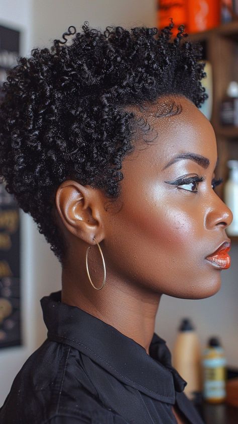 Embrace Your Curls: 30 Short 4C Hairstyles for Effortless Chic Short 4c Hairstyles, Natural Hair Haircuts, Natural Hair Twa, Cabello Afro Natural, Short Natural Curly Hair, Short Natural Haircuts, Teeny Weeny Afro, Twa Hairstyles, Tapered Natural Hair