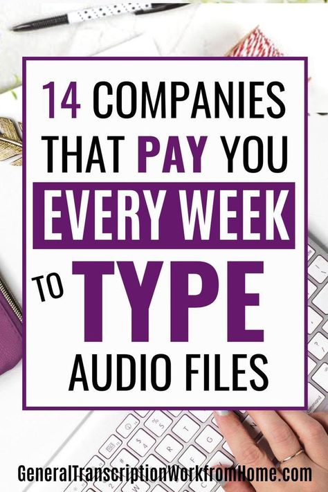 14 Companies That Pay You Every Week To Type Audio Files! 1099 Jobs Work At Home, Transcriber Jobs From Home, Typing Jobs From Home For Beginners, Online Jobs From Home No Experience, Jobs From Home No Experience, Remote Jobs No Experience, Side Jobs From Home, Online Work From Home Jobs, Transcription Jobs From Home