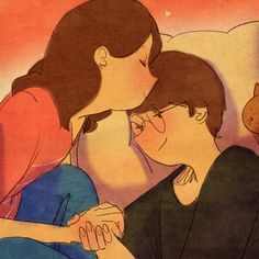 Vermelho de amor Puuung Love Is, Love Cartoon Couple, Couple Illustration, Cute Couple Art, Love Illustration, Couple Cartoon, Couple Drawings, Couple Art, Karakter Anime