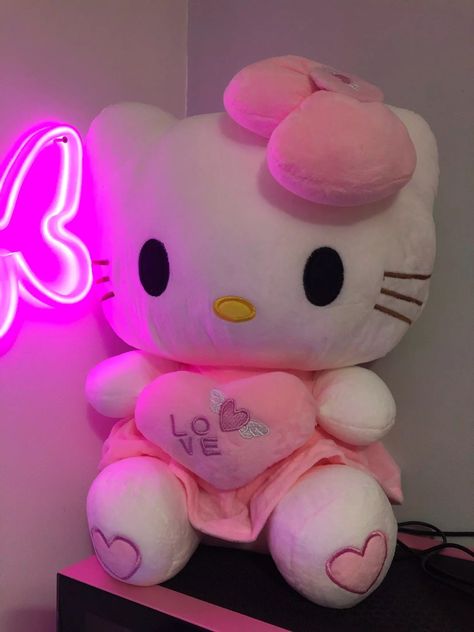 Pink Plushie, Kitty Plush, Hello Kitty Plush, Cute Soft, Girls Pink, Birthday Gifts For Girls, Plush Toys, Gifts For Girls, Doll Toys