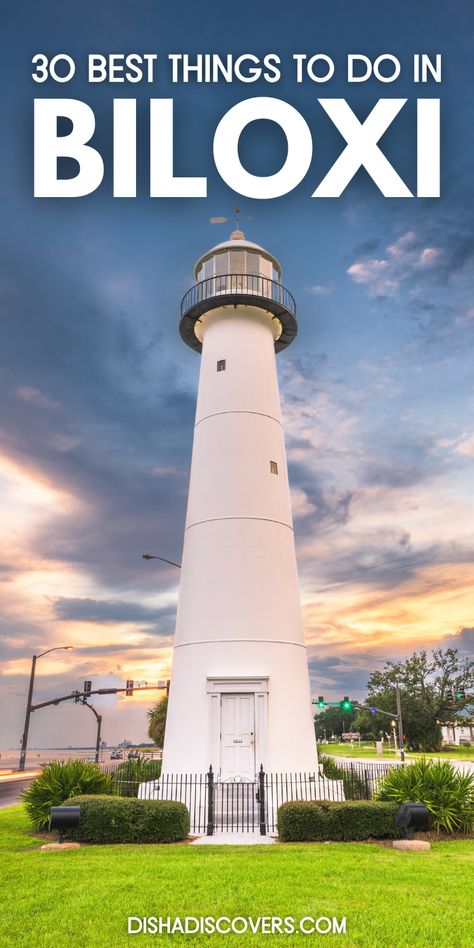 Explore the best things to do in Biloxi, Mississippi! From stunning beaches to historical landmarks like the Biloxi Lighthouse, this pin guides you through Biloxi's must-visit attractions. Perfect for discovering the city's vibrant culture and cuisine. | things to do in Biloxi Mississippi | Biloxi Mississippi things to do | Biloxi Mississippi things to do kids | things to do biloxi ms | fun things to do in biloxi ms | free things to do in biloxi ms | things to do near biloxi ms | #biloxi Biloxi Mississippi Restaurants, Ship Island Mississippi, Hattiesburg Mississippi Things To Do, Things To Do In Biloxi Ms, Biloxi Mississippi Things To Do, Mississippi Biloxi, Biloxi Lighthouse, Biloxi Beach, Biloxi Mississippi