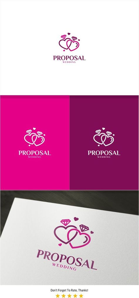 Marriage Proposal Logo Logos, Brand Boards, Pc Design, Free Logo Maker, Beautiful Logos Design, Wedding Proposals, Wedding Company, Marriage Proposal, Company Logo Design