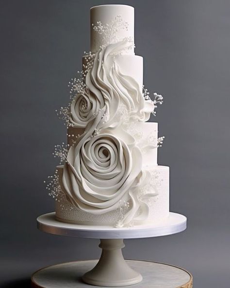 Wedding Chicks® on Instagram: "Let's kick the weekend off with 10 extraordinary wedding cakes. Which is your favorite? We have all the fan favorites: Swirl Wedding Cakes, Modern Wedding Cakes, Cube Wedding Cakes, Cotemporary Wedding Cake, Pressed Flower Wedding Cakes, Vintage Wedding Cakes, Celestial Cakes, Butterfly Cakes Cake #1 @elizabethscakeemporium Cake #2 @rbicakes Cake #3 @louisehayescakedesign Cake #4 @cake_ink Cake #5 @ard_bakery Cake #6 @cakehouse.by.katrinaallan Cake #7 @bode Modern Cake Design Unique, Textured Wedding Cakes, Fancy Wedding Cakes, Big Wedding Cakes, Wedding Cakes Elegant, Fondant Wedding Cakes, Luxury Cake, Modern Cakes, Luxury Wedding Cake