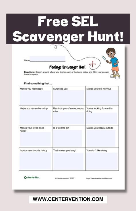 Looking for a fun scavenger hunt for your classroom? This free PDF download contains two great scavenger hunt downloads: a feelings scavenger hunt, and also a feel good scavenger hunt. Both to help with social emotional learning and growth mindset in the classroom This free scavenger hunt printable for Kids will be perfect for elementary students! Emotions Scavenger Hunt, Middle School Social Skills Activities, Social Emotional Learning Activities Middle School, Mindfulness Scavenger Hunt, Free Scavenger Hunt Printables, At Home Scavenger Hunt, Home Scavenger Hunt, 2024 Activities, Counseling Crafts