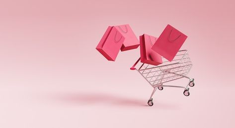 Shopping cart with bags | Premium Photo #Freepik #photo #shopping-background #ecommerce-background #shoping-cart #shop-cart Shopping Aesthetic Background, Ecommerce Background Image, Shopping Background Wallpaper, Ecommerce Wallpaper, Shopping Bags Wallpaper, Shopping Cart Aesthetic, Shopping Background, Shoping Cart, Cart Aesthetic