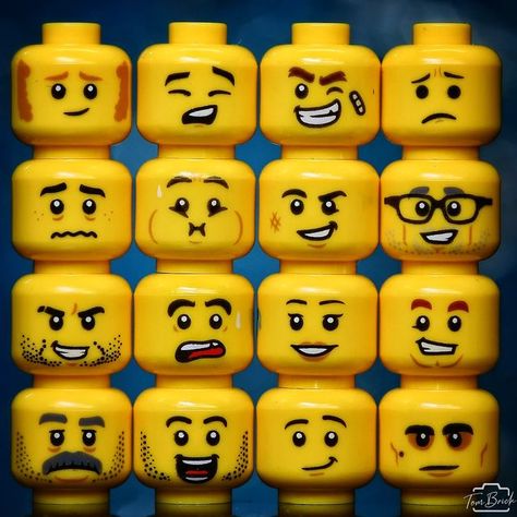 Tom Brick on Instagram: "Whats your Mood? Today a new package arrived from the PAB order at @lego And I also ordered new faces. Here are some of awesome expressions officially made. There are so many and many more. I wish I could order all of them. While I orederd these I already had some ideas how to use them. But whats your mood? Happy, sad, tired? Choose your head Brick on ° ° ° ° ° ° ° ° ° ° ° ° ° ° ° ° ° ° ° ° ° #lego #love #sport #toyphotography #toy #disneyprincess #sip #stuckinp Figure Face, Lego Faces, Lego 3d, Refugees Art, Head Female, Female Accessories, Lego Head, Lego Minifigs, Lego Store