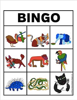 Monday Activities, Eric Carle Crafts, Camping Bingo, Bingo Books, Eric Carle Activities, Literacy Circles, Bingo Calls, Road Trip Bingo, Free Printable Bingo Cards