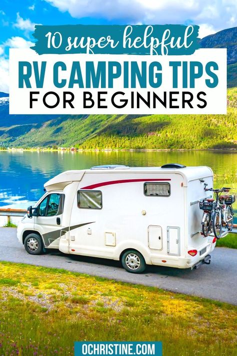 10 Super Helpful RV Camping Tips for Beginners. RV travel is perfect to stay away from crowds and avoid staying at hotels! Here are 10 RV camping tips, RV essentials and safety advice, and RV tips and tricks we learned along the way. Everything you need to know about RV travel and camping with a pop up trailer. RV Camping Tips | RV Camping Essentials | RV Camping Ideas | Rving Ideas RV Camping | Rving Ideas RV Camping RV Travel | RV Camping Hacks | Rving Ideas Rv Camping, Park Model Trailer, Rv Camping Checklist, Small Travel Trailers, Camping For Beginners, Rv Camping Tips, Dry Camping, Rv Campgrounds, Rv Adventure