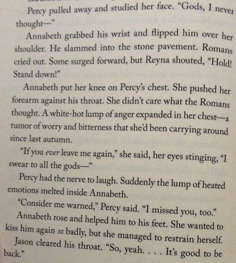 Percabeth is finally reunited and Annabeth judo flips him!! Annabeth Flips Percy, Percabeth Judo Flip, Annabeth Judo Flips Percy, Percy And Annabeth Quotes, Percabeth Aesthetic, Percy Annabeth, Percy Jackson Annabeth Chase, Mark Of Athena, Percy Jackson Ships