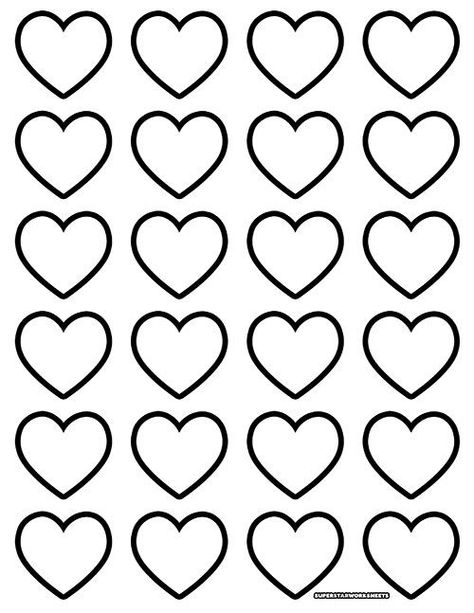Free Heart templates are the perfect Valentine's day craft for your students! Students will learn how to use their creative skills to decorate a variety of hearts. #superstarworksheets #free #printable #valentinesday #crafts #art #heart Pattern Templates Printables, Small Hearts Template Free Printable, Heart Shape Template Free Printable Valentines Day, Valentine Day Printables Free, Hearts Cut Out, Valentinesday Craft Kids, Hearts To Print Free Printable, Hearts To Color Free Printable, Heart Printable Template