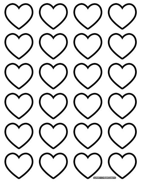 Free Heart templates are the perfect Valentine's day craft for your students! Students will learn how to use their creative skills to decorate a variety of hearts. #superstarworksheets #free #printable #valentinesday #crafts #art #heart Pattern Templates Printables, Small Hearts Template Free Printable, Valentine Day Printables Free, Valentinesday Craft Kids, Heart Shape Template Free Printable Valentines Day, Hearts Cut Out, Hearts To Color Free Printable, Hearts To Print Free Printable, Hearts Template Printable Free