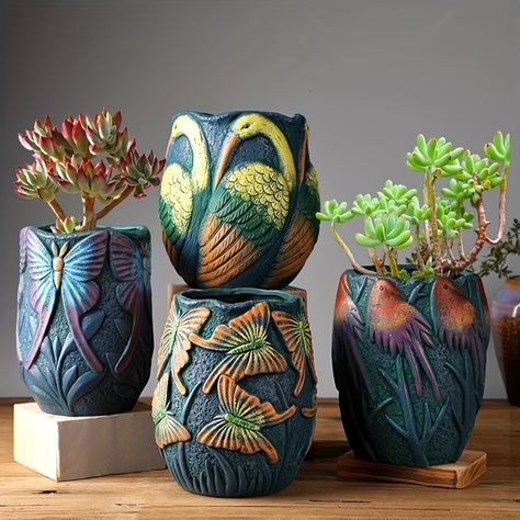 Faster shipping. Better service Flower Pot Gifts, Vessels Ceramic, Pots Ceramic, Ceramic Succulent Pots, Cheap Vases, Pots Garden, Ceramic Succulent Planter, Pottery Pots, Home Decor Sculptures