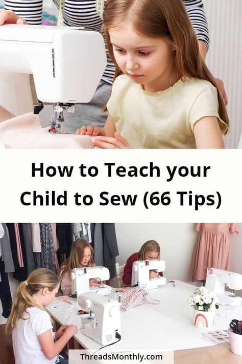 How To Sew Basics, Couture, How To Teach Sewing Classes, Teaching Sewing To Kids, Sewing Classroom Ideas, Sewing For Kids Beginning, Childrens Sewing Projects, Sewing Patterns Free For Kids, Kids Beginner Sewing Projects