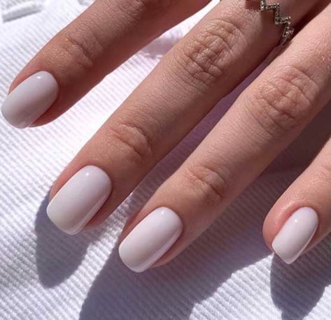 white nails French Manicures, Pink White Nails, Opi Nail Polish Colors, Neutral Nail Color, Beige Shades, White Gel Nails, Neutral Nail Polish, Opi Nail Colors, Bunny Nails