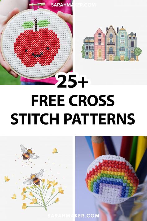 25 Free Cross Stitch Patterns for All Skill Levels Small Cross Stitch Patterns Crossstitch, Cross Stitch For Beginners Free Pattern, Small Easy Cross Stitch Patterns, Easy Beginner Cross Stitch Patterns, Cross Stitch Cute Patterns, Cross Stitch Towel Patterns, Small Crosstitch Patterns, Small Free Cross Stitch Patterns, Easy Cross Stitch Patterns For Beginners Free