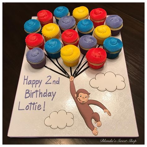 Curious George Birthday Cake, Curious George Birthday Party Ideas, George Birthday Cake, Curious George Cupcakes, Curious George Cake, Curious George Cakes, Curious George Birthday Party, Curious George Party, Curious George Birthday