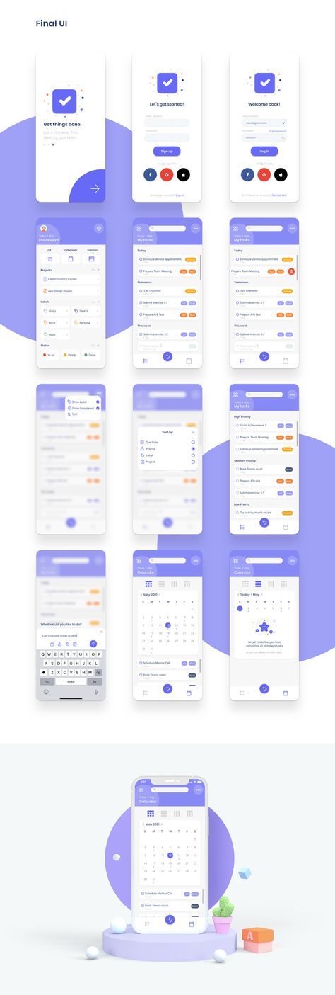 E Learning Mobile App Design, To Do List App Android, Business Website Design Templates, Web App Ui Design, App Design Trends, Social App Design, To Do App, Ux Design Principles, Ui Design Principles