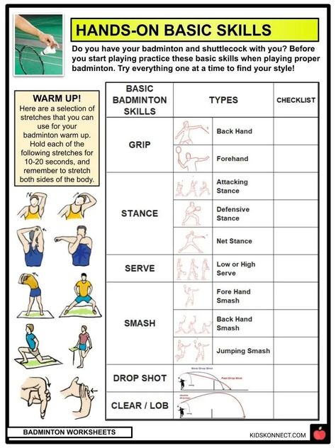 Badminton Facts, Worksheets, History & Rules For Kids Benefits Of Playing Badminton, Badminton Exercise At Home, Badminton Exercise Training, Badminton Footwork Drills, Badminton Workout Exercise, Badminton Motivation, Badminton Workout, History Of Badminton, Badminton Exercise