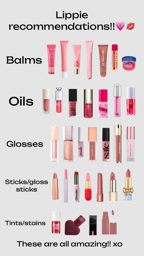 #preppy #lippies #lipgloss #lipoil #lips #makeup #sephora #fyp Lip Gloss Sephora, Facial Routine Skincare, Shuffles Preppy, Sephora Lip, Makeup Sephora, Best Lip Gloss, Cool Gifts For Teens, Sephora Skin Care, Makeup List