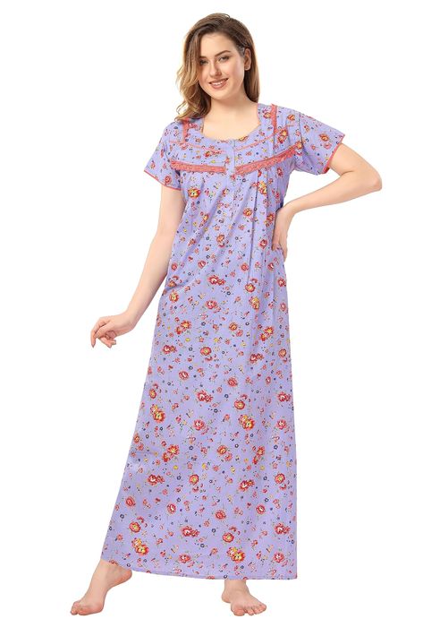 PRICES MAY VARY. 100% PURE COTTON REGULAR NIGHTY Full length: S-54, M-54, L-56, XL-58, XXL-58, XXXL-60 inches respectively NIGHTY, NIGHTDRESS, WOMENS LONG NIGHTY, COTTON NIGHTY, We try to give softest fabric available on earth for nighty with right amount and right description of products nighty nightdress, cotton nighties for women, cotton nighty for women, nighties for women cotton, nighty for women, maxi nighty Shop from a wide range of Night Gown from Soulemo on Amazon. Super comfortable, th Cotton Nighties For Women, Nighty Cotton, Cotton Nighty For Women, Nighty For Women, Nighties For Women, Cotton Nighties, Frock For Women, Kids Luggage, Women Maxi