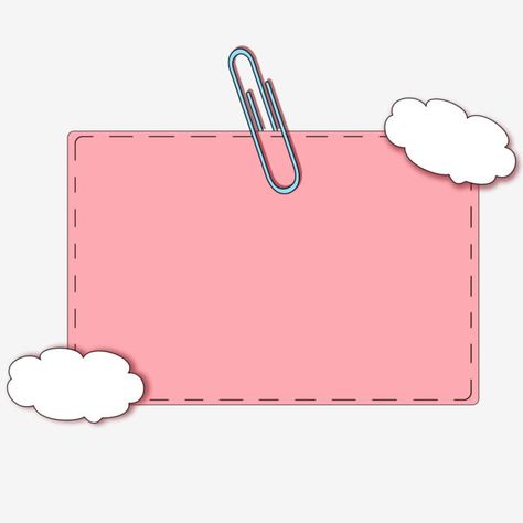 cartoon,illustration,clouds,decorative,note paper,white clouds fluttering,hand drawn cartoon,creative graffiti style,pink note paper,white clouds,clouds clipart,cartoon clipart,paper clipart Sticky Notes Template Aesthetic, Cute Notes Paper, Pink Sticky Note Aesthetic, Cute Paper Design, Kertas Pink, Paper Design Ideas Backgrounds, Note Png Aesthetic, Notes Png Aesthetic, Pink Paper Aesthetic