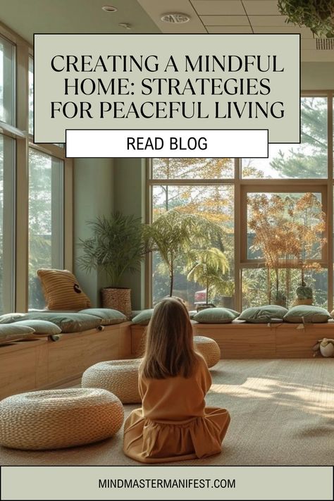 Transform your living space into a sanctuary with mindful home strategies that promote peace and tranquility. Discover simple yet effective ways to create a harmonious environment that nurtures your well-being. Embrace mindfulness in every corner of your home for a more peaceful and balanced life. #MindfulLiving #PeacefulHome #HomeWellness #TranquilSpaces Peaceful Home Decor Inspiration, Calm Space Decor, Peaceful Home Aesthetic, Tranquil Home, Peaceful Living, Peaceful Home, Balanced Life, Meditation Space, Space Decor