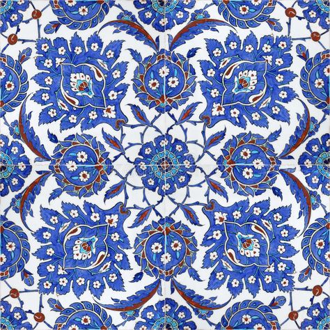 Patterned Ottoman, Turkish Tiles, Turkish Design, Turkish Art, Tile Print, Canvas Home, Textile Patterns, Gallery Frame, Bungalow Rose