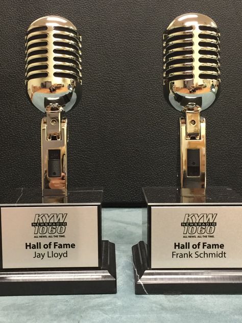 Custom Vintage Microphone Award by Brand O' Guitar Company Trophy Craft, Concert Crowd, Drum Cover, Award Plaque, Dream Music, Photo Logo Design, Awards Trophy, Lights Camera Action, Music Sing