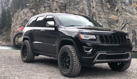 Hi guys, I'm looking to modify this setup... 33x11.50.20 Nitto Ridge Grapplers 20x9 Ultra 203 Hunters -12 offset 2.5" Rocky Road Outfitters Lift and Leveling Kit ...to fit my 2016 Overland with Quadra-Lift. The above setup has a lift kit, can my Quadra-Lift stand in for that instead? I'd... Grand Cherokee Lifted, Jeep Upgrades, Jeep Wj, Nitto Ridge Grappler, Jeep Wheels, Jeep Grand Cherokee Srt, Jeep Jeep, American Legend, Rocky Road