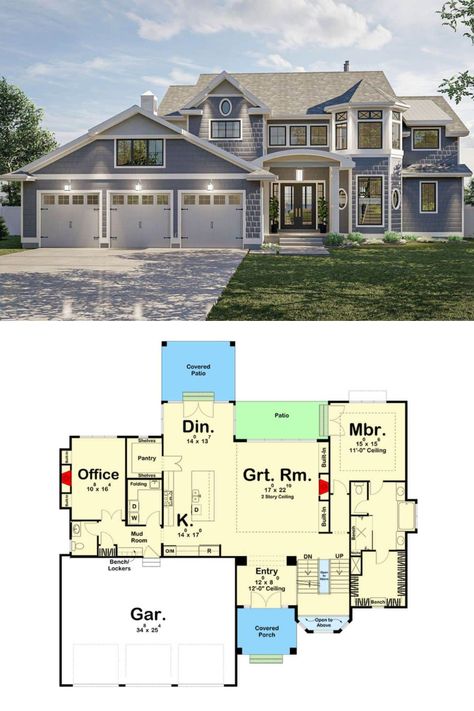 House Plans Blueprints, House Blueprints 6 Bedroom 2 Story, 6 Bedroom Home Floor Plans, Upstairs Floor Plan Layout, Large American House, Large Suburban House Floor Plan, 6 Bed House Floor Plans, House Layouts 2 Story 5 Bedrooms, 6 Bedroom 2 Story House Plans