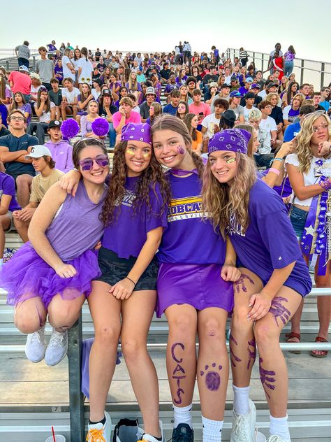 Purple Out Theme Outfit, Team Purple Ideas, Spirit Week Color Day Outfits, Purple Day Spirit Week, Purple Out Spirit Week, Purple Out Outfits Spirit Week, School Color Day Spirit Week, Spirit Day School Colors Outfit, Camp Color Wars Outfit