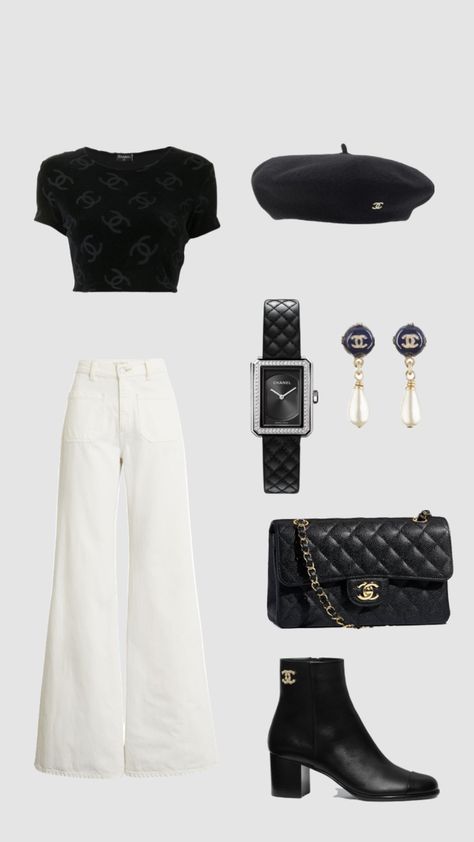 Coco Chanel 🤍 Coco Chanel Outfit Ideas, Coco Chanel Outfits Classy, Chanel Outfits Women Casual, Coco Chanel Style Outfits, Chanel Outfit Ideas, Chanel Outfit Casual, Coco Chanel Clothes, Chanel Outfits Women, Chanel Aesthetic Outfit