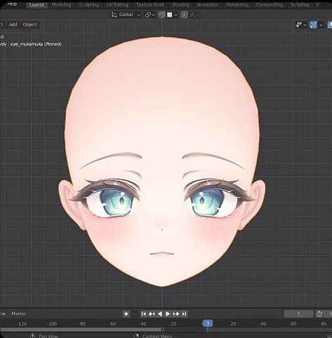 Discover daily 3D art tips for Blender from freelance 3D anime character artist Mr. Zingy. Learn how to create precise 3D anime character heads, including quick hair, eyes, teeth & tongue, and the anime head itself: Anime Head Turnaround, Vtuber Eyes Tutorial, 3d Art Reference, Anime Head Tutorial, Vroid Clothes, Vroid Hair, 3d Blender Art, Vtuber Eyes, Old Hollywood Glam Makeup