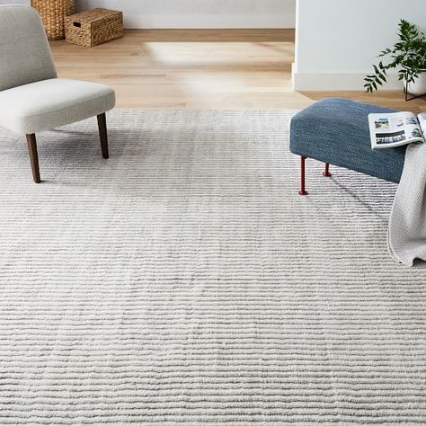 Shino Rug, 8'x10', Frost Gray Solid Rugs, West Elm Rug, Solid Color Area Rugs, Interior Design Rugs, Solid Color Rug, Rug Guide, Rug Size Guide, Circle Rug, Living Room Flooring