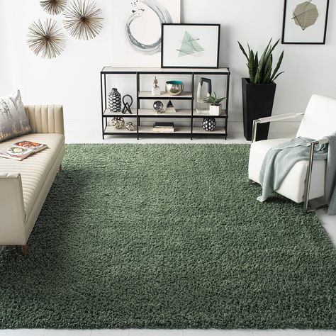 Brown And Green Living Room, Green Shag Rug, Dining Room Entryway, Green Area Rug, Living Room Green, Green Carpet, Living Room Area Rugs, Carpet Cleaner, Shag Area Rug