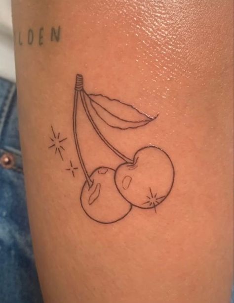 Edgy Line Tattoos, 222 Dice Tattoo, Women Empowerment Tattoo Ideas, Red Tatooes, Gay Tattoo Ideas, 70s Tattoo Ideas, Add Tattoo, Cards Tattoos, Cherries Tattoo