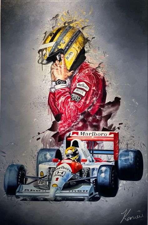 Ayrton Senna Wallpaper 4k, Senna Wallpaper, Formula 1 Art, F1 Artwork, Senna F1, Racing Artwork, Carros Vintage, Aryton Senna, Motorsport Art