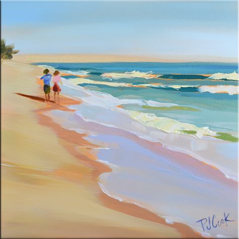 Impressionist Painting Ideas, Painting Ideas On Canvas Indie, Indie Aesthetic Painting, Oil Painting Couple, Waves Oil Painting, Aesthetic Painting Ideas On Canvas, Painting Couple, Beach Scene Painting, Aesthetic Painting Ideas