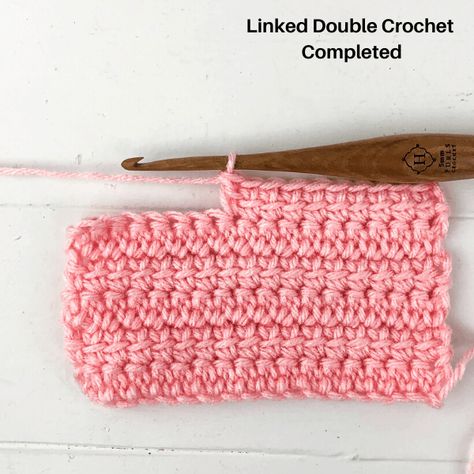 Couture, Linked Double Crochet, Double Crochet Stitch Tutorial, Winding Road Crochet, 100 Crochet Stitches, Crochet Stitch Tutorial, Scrap Yarn Crochet, Crochet Baby Blanket Free Pattern, Crochet Stitches For Blankets