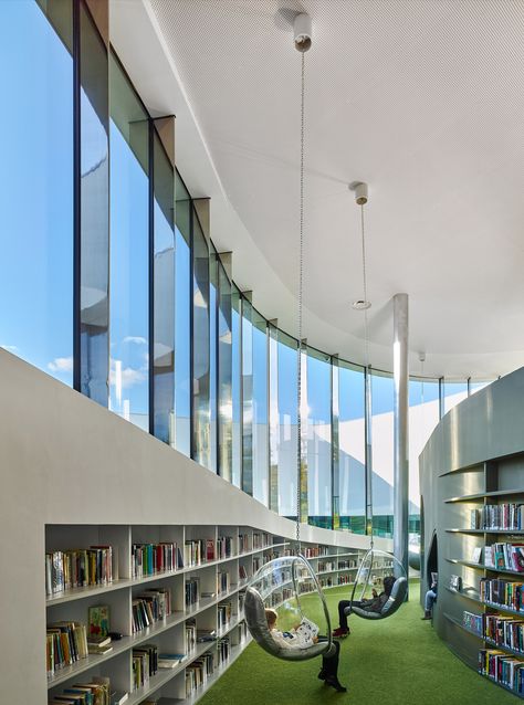 Library Architecture, Futuristic Library, Public Library Design, Lots Of Books, Nantes France, Home Library Design, Modern Library, Library Design, Room Pictures