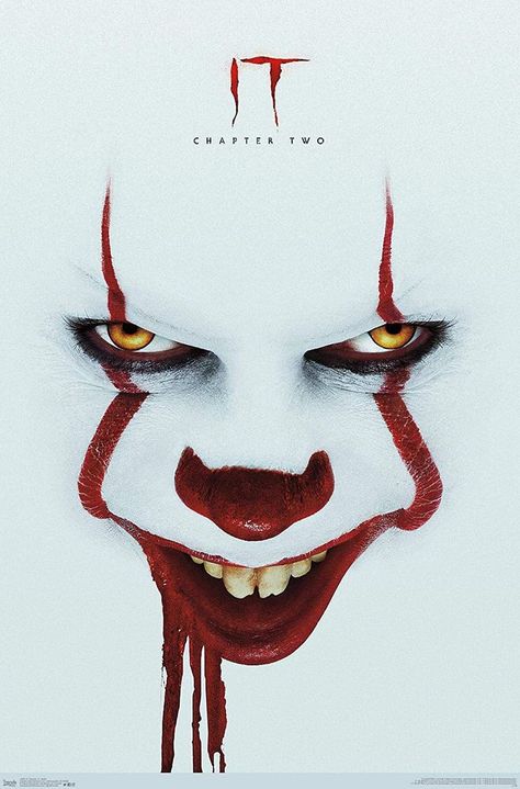 Trends International Chapter 2-Smile One Sheet Wall Poster, 22.375 in x 34 in, Premium Unframed Version Es Pennywise, It Chapter 2, Stephen Kings, Blacklight Posters, Desen Realist, Pennywise The Clown, Pennywise The Dancing Clown, Clown Faces, Horror Movie Art