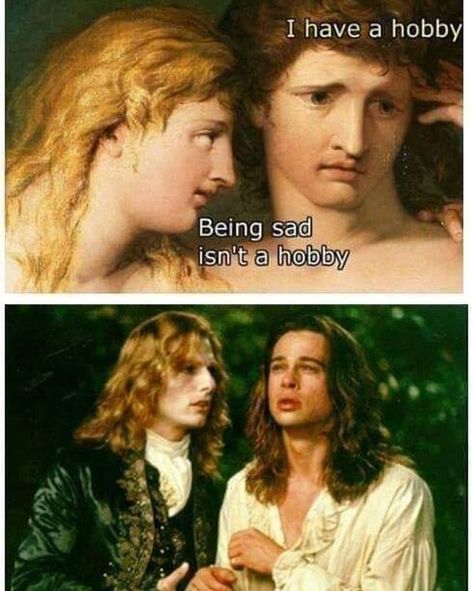 That's it. That's basically it. 😆 interview with a vampire 😆  #vamp #vampire #vampires #brooding Humour, Anne Rice Vampire Chronicles, Lestat And Louis, Queen Of The Damned, The Vampire Chronicles, Vampire Love, Vampire Movies, Anne Rice, Fantasy Magic