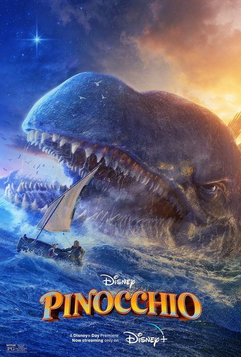 A dogfish-like gigantic sea monster with tentacles Joseph Gordon Levitt, Pinocchio 2022, Pinocchio Disney, Film Disney, Disney Day, Disney Magic Kingdom, Disney Live Action, Walt Disney Pictures, Walt Disney Studios