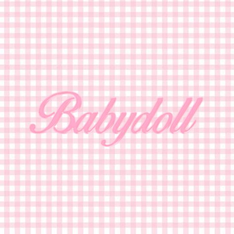 Babydoll text pink gingham dollette Pink, Pink Gingham, Passport Holder, Gingham, Baby Dolls