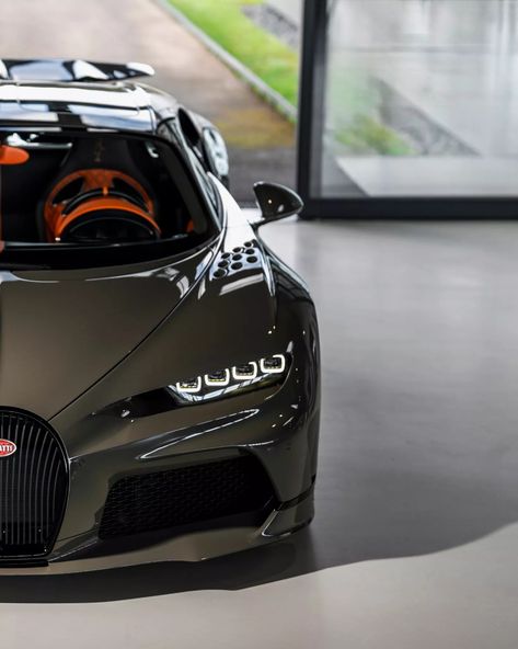 This Bugatti Chiron Super Sport Is The Stuff Of Dreams | Carscoops Bugatti Super Sport, Bugatti Chiron Super Sport, Electric Sports Car, Vw Scirocco, Bugatti Chiron, Orange Leather, Super Sport, Future Car, Super Cars