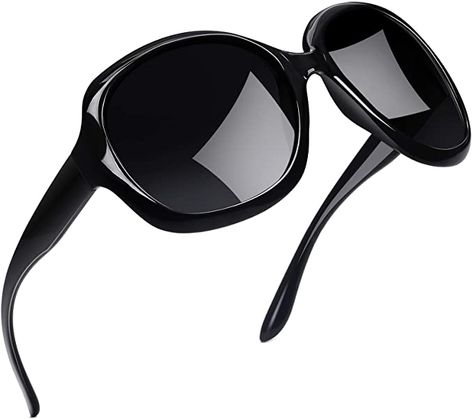 Amazon.com: Joopin Oversized Fashion Sunglasses for Women, UV400 Big Frame Womens Sunglasses Polarized Ladies Sunglasses (Black) : Clothing, Shoes & Jewelry Polarized Sunglasses Women, Sunglasses Womens, Big Sunglasses, Ladies Sunglasses, Sunglasses Women Oversized, Shades For Women, Womens Sunglasses, Butterfly Sunglasses, Oversize Fashion