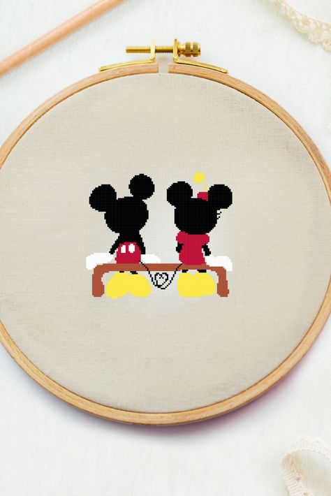 Baby Room Decor Diy, Mikki Mouse, Stitch Nursery, Diy Baby Room Decor, Love Cross Stitch, Embroidery Designs Baby, Nursery Cross Stitch, Cross Stitch Quotes, X Stitch