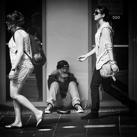 Photoman777777: I photographed Jack about a month ago as an unknown stranger sitting in Queen St . . . I've been contemplating how those who blame society never mention community, convenient I reckon. If we are all part of this community then no politics could give any shelter to personal indifference. Yeah I know, it's just the bystander effect or some some psychological term that Jack and I don't understand. Queen, Bystander Effect, I Don't Understand, I Dont Understand, A Month, I Know, Design Inspiration, Concert, Photographer