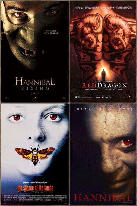 Hannibal Rising, Red Dragon, The Silence Of The Lambs & Hannibal The Red Dragon Hannibal, The Great Red Dragon Hannibal, The Silence Of The Lambs Poster, The Silence Of The Lambs Aesthetic, Red Dragon Film, Silence Of The Lambs Wallpaper, Wendigo Hannibal, Hannibal Lecter Costume, Red Dragon Movie