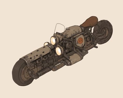 Dieselpunk, Dieselpunk Motorcycle, Dieselpunk Art, Dieselpunk Vehicles, Steampunk Vehicle, Futuristic Motorcycle, Diesel Punk, Concept Motorcycles, Punk Art